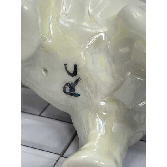 Marked RC White Elephant Figurine Mid Century Modern MCM - Picture 14 of 16